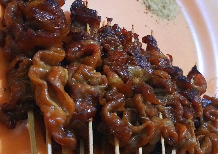 Cara Gampang Membuat Sate kulit ala taichan &#34;goreng&#34; yang Enak Banget