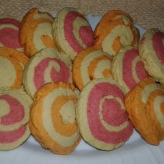 Pinwheel cookies A picture of Pinwheel cookies.