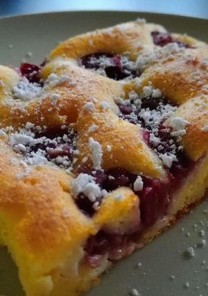 Gyors meggyes-túrós kevert recept fotója