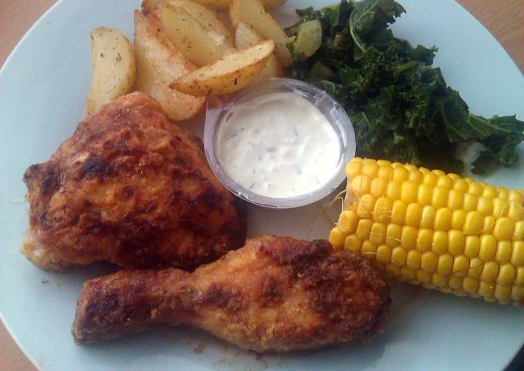 Simple Way to Make Award-winning Vickys Oven-Fried Chicken, GF DF EF SF NF