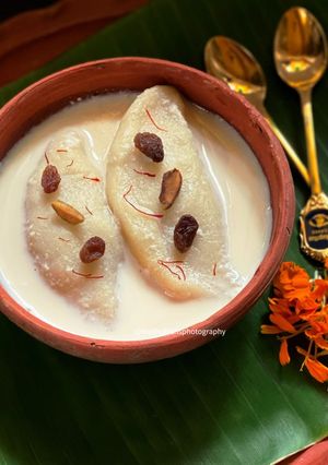 A picture of Dudh Puli Pithe.