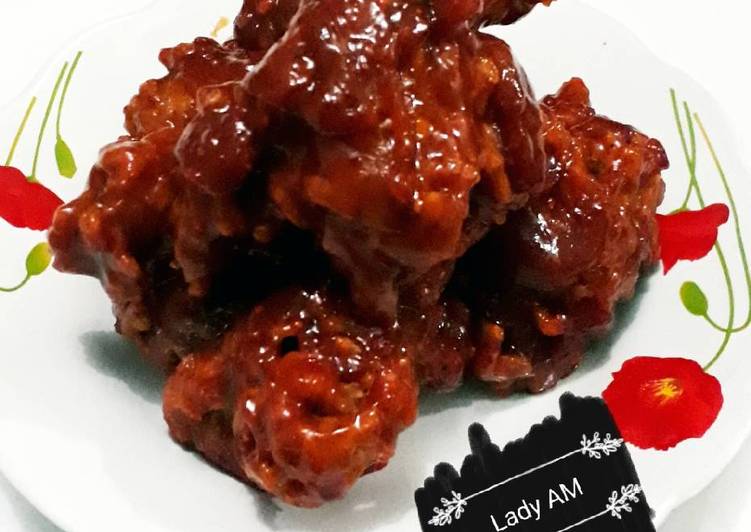 Spicy chicken wings aka ayam richeese(KW) super simple