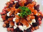 Una foto de acompañamiento para ensalada de garbanzos