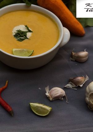 A picture of Roasted Carrot soup 🍲.
