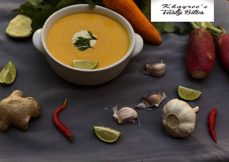Any-night-of-the-week Roasted Carrot soup 🍲