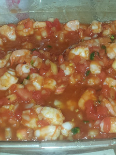 Una foto de Ceviche de camarón estilo guerrero