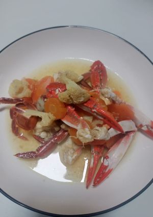 Foto resep Sup kepiting kembang kol