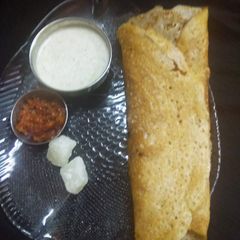 A picture of Rice wheat flour plain Dosa.