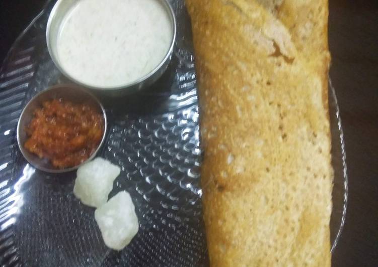 Rice wheat flour plain Dosa