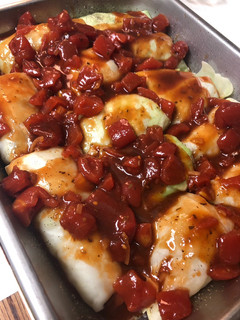 A picture of Boudin Stuffed Cabbage Rolls.