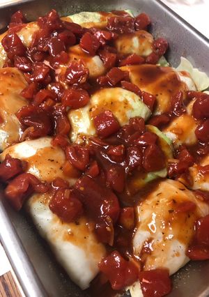 A picture of Boudin Stuffed Cabbage Rolls.