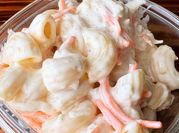 A picture of macaroni carrot salad