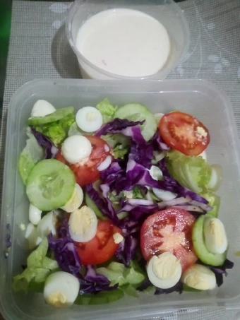 Cara Gampang Membuat Resep  Salad sayuran simple yang Enak Banget, Enak Banget