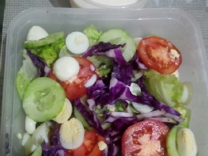 Cara Simple Membuat Resep  Salad sayuran simple yang Sempurna, Enak Banget