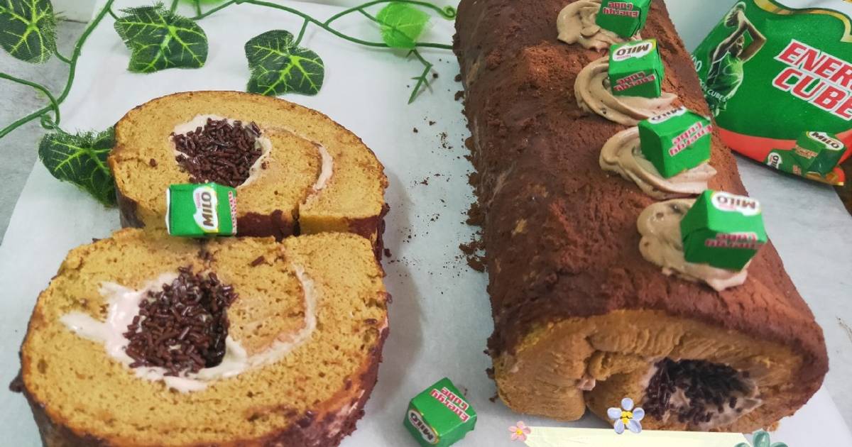 Resep Mocca Roll cake tanpa emulsifier dijamin lembut resep ce