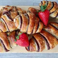Una foto de Croissants de Nutella
