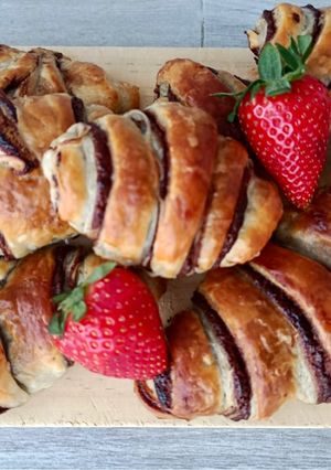 Una foto de Croissants de Nutella