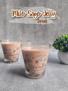Foto resep Milo Sago Jelly Drink