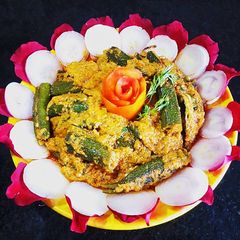 A picture of Bhindi masala recipe(okra masala).