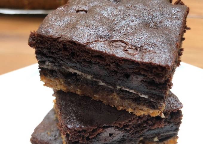 LAYERED BROWNIES/ Brownies Berlapis 🤩😍🤤🍫🍫🍫