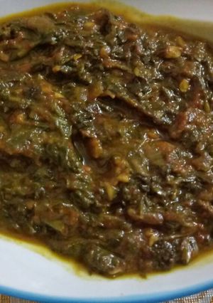 A picture of Palak saag.