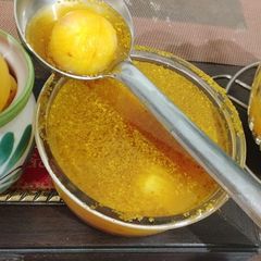 A picture of Kanji Onion Pickle no oil Tangy taste.