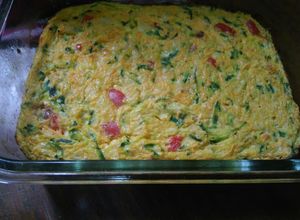 Una foto de Budín de ZAPALLITO verde y zanahoria