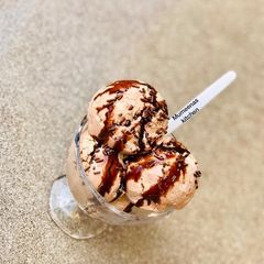 A picture of Chocolate ice cream.