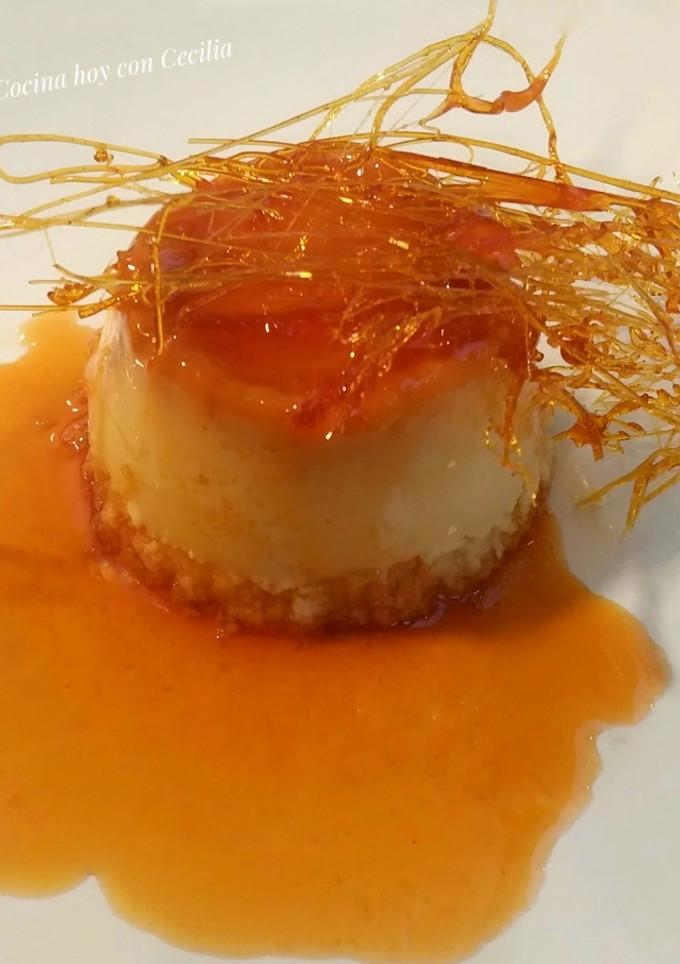 Una foto de Flan de coco