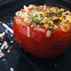 A picture of Stuffed Baked Tomatoes.