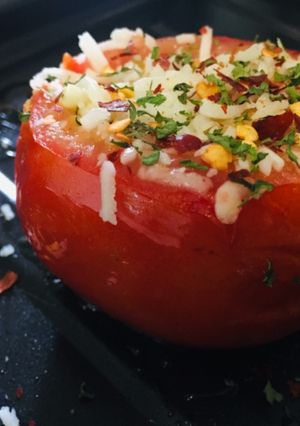 A picture of Stuffed Baked Tomatoes.