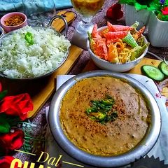 A picture of Dal chawal.