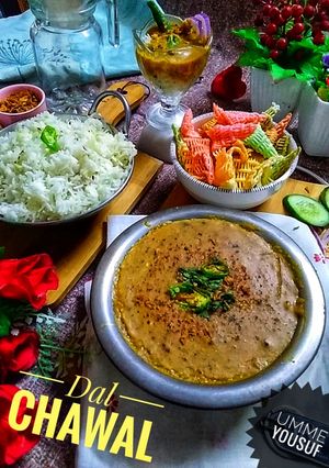 A picture of Dal chawal.