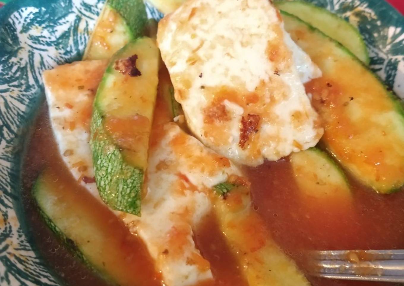 Filetes de calabaza y panela en salsa muy light delicioso