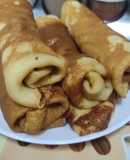 Вкусные блины с шоколадной пастой