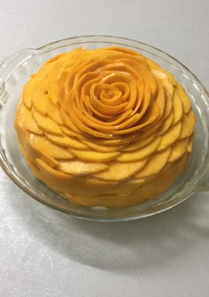 A picture of Mango rosecake.