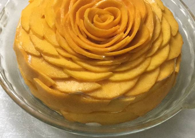 Mango rosecake