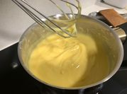 Una foto de crema pastelera con stevia