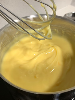 Una foto de Crema pastelera de naranja fácil y sin azúcar