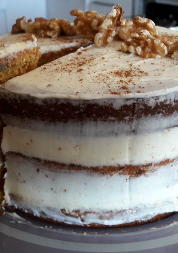 Una foto de Nude Cake de zanahoria y nueces