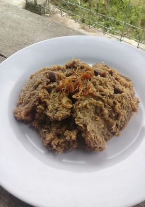 Foto resep Gepuk daging sapi kelapa