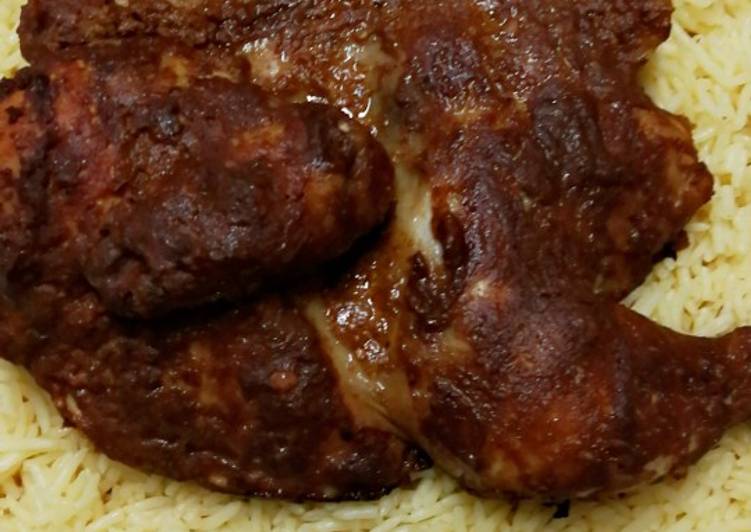 دجاج تندوري مع أرز بالكمون