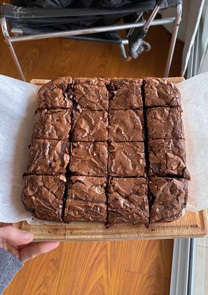 Una foto de 🍫 Brownie súper húmedo