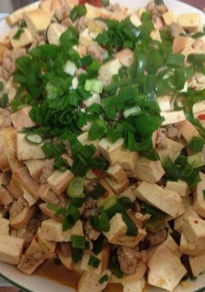 臭豆腐炒絞肉 的食譜成品照片