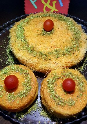 A picture of Arabic sweet KUNAFA #Foodies&Friends.