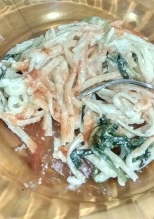 Foto resep Creamy Fetucini Spinach