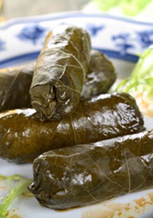 A picture of Authentic Egyptian Stuffed Grape Leaves.