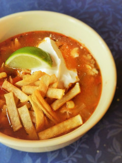 A picture of Mexican Tortilla Soup.