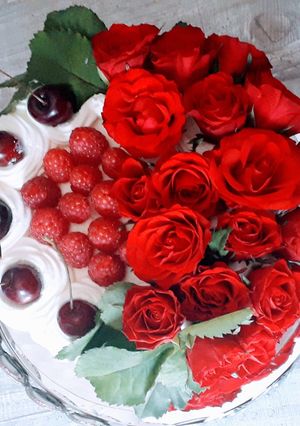 Une photo de Layer cake cerise