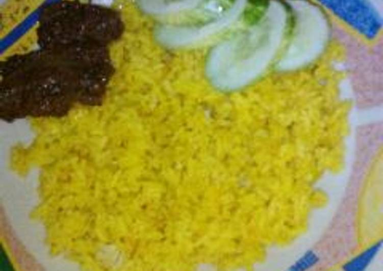 Nasi kuning sederhana